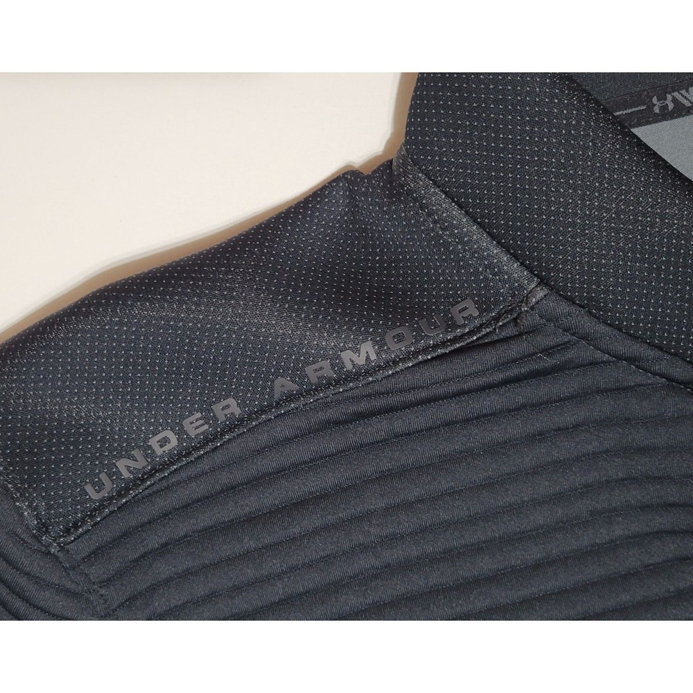 Under Armour Golf Black Ribbed Quarter Zip Pullover