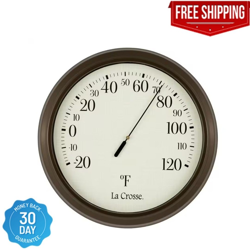 8 In. round Dial Analog Thermometer