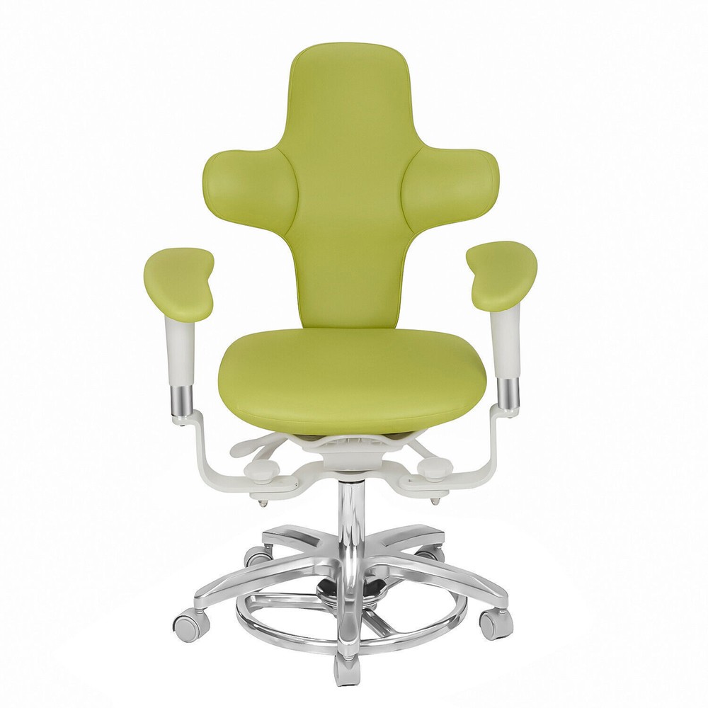 Ergonomic Dental Microscope Stool Micro Surgeon Chair Adjustable Foot Controlled