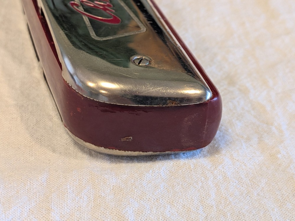 Vintage Hohner 'Chrometta 12' Chromatic 'C' Harmonica + Case Plays Great