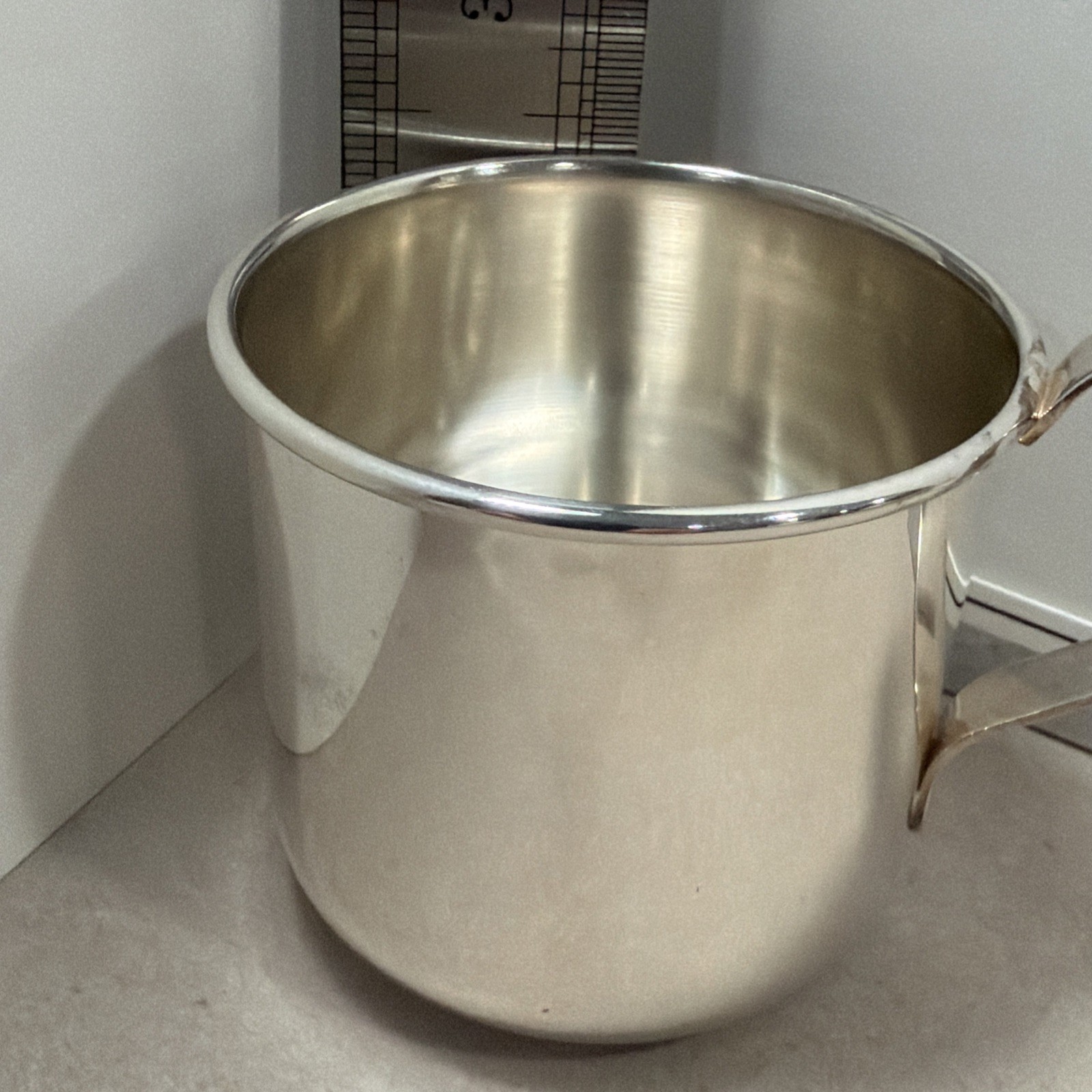 ITALY STERLING .925 Silver Baby’s Cup/Mug 64 mm/2.6 in 63gr/2.02ozt Brand new