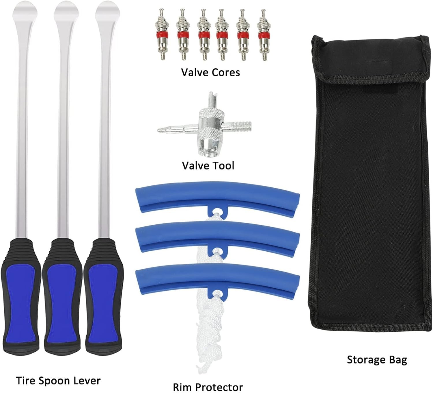 14.5in Steel Tire Spoons Tire Changing Kit for Motorcycle Dirt Bike Lawn Tractor