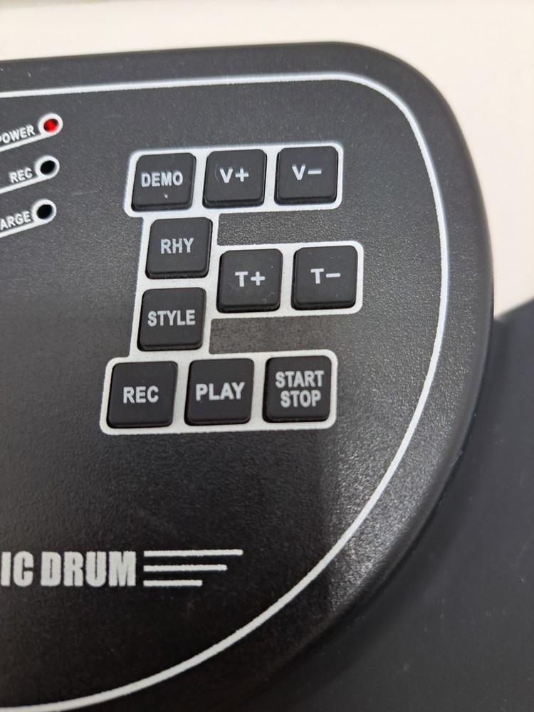 Electronic Drum Set 9 Drum Practice Pad with Headphone Jack Rollup Pad