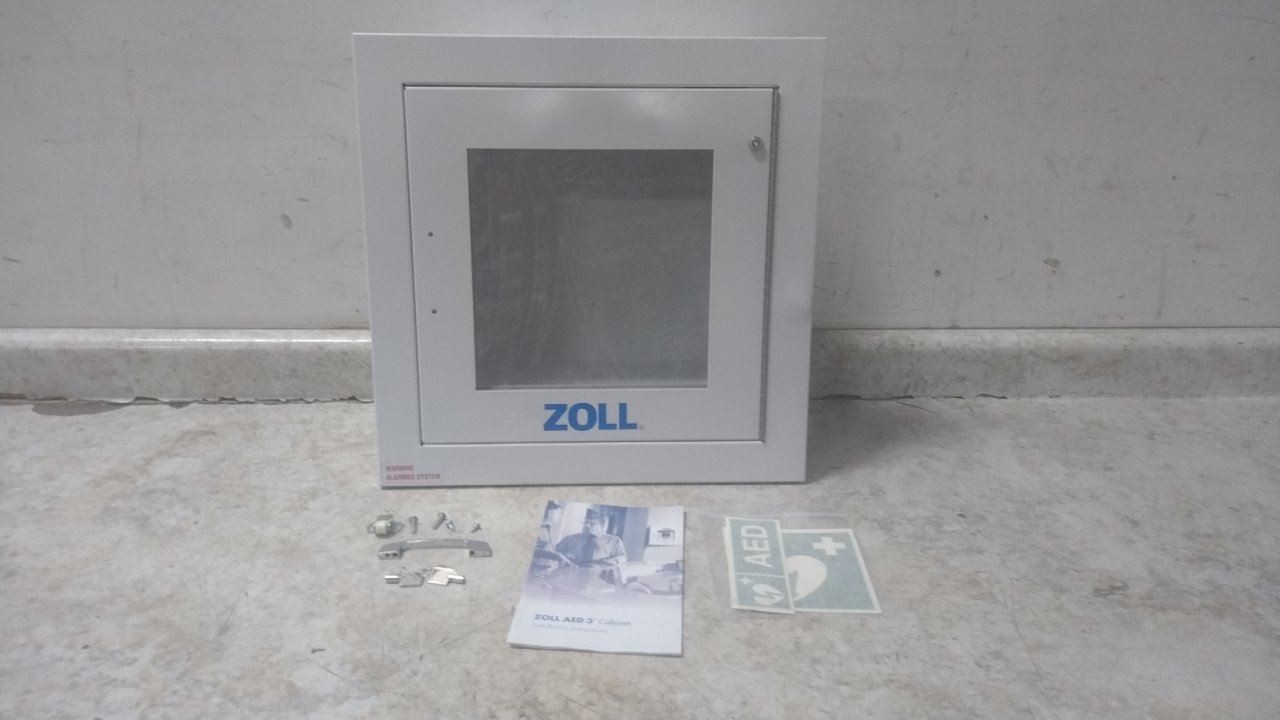 Zoll 8000-001258 14 x 14 In Opening White Stainless Steel Wall Cabinet
