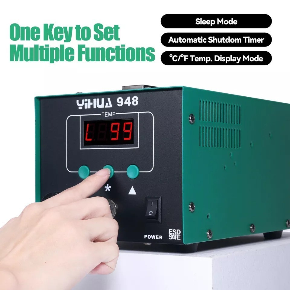 YIHUA 948 Desoldering Station 90W Digital Desoldering Gun Complete Kit