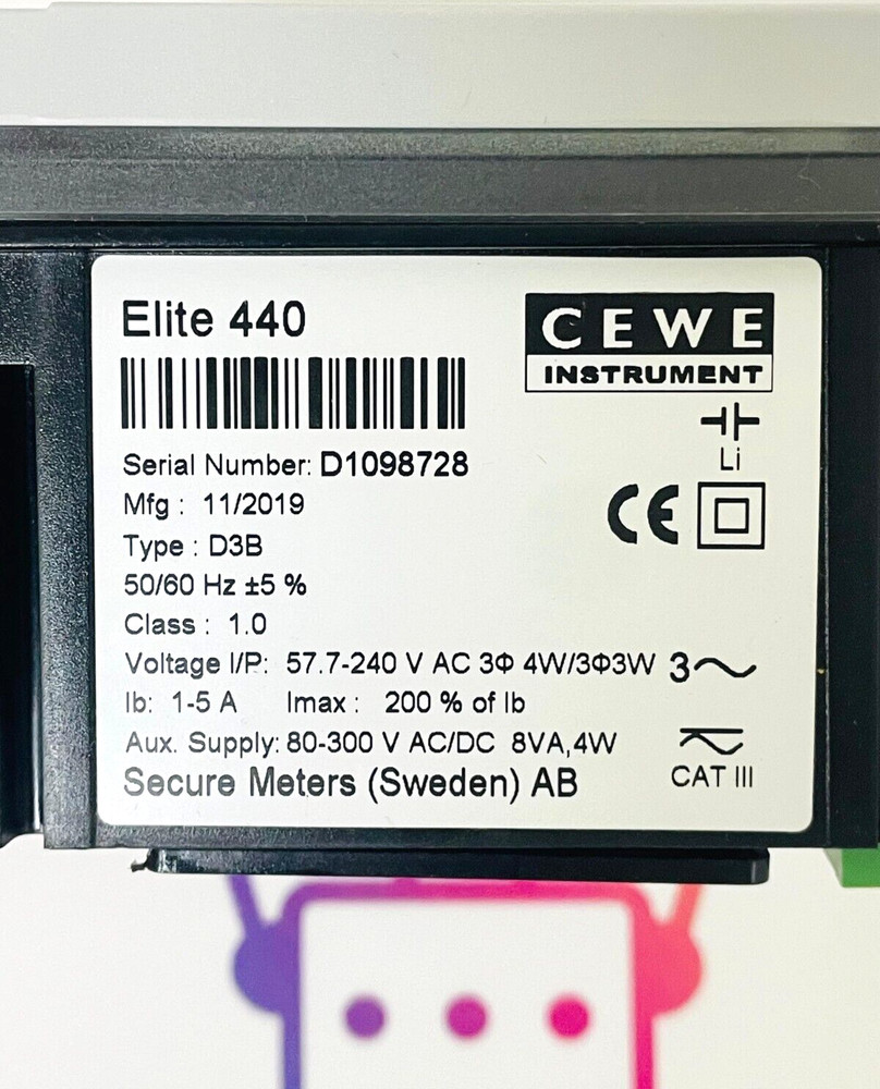 CEWE INSTRUMENT D3B ELITE440-447 Digital Panel Meter