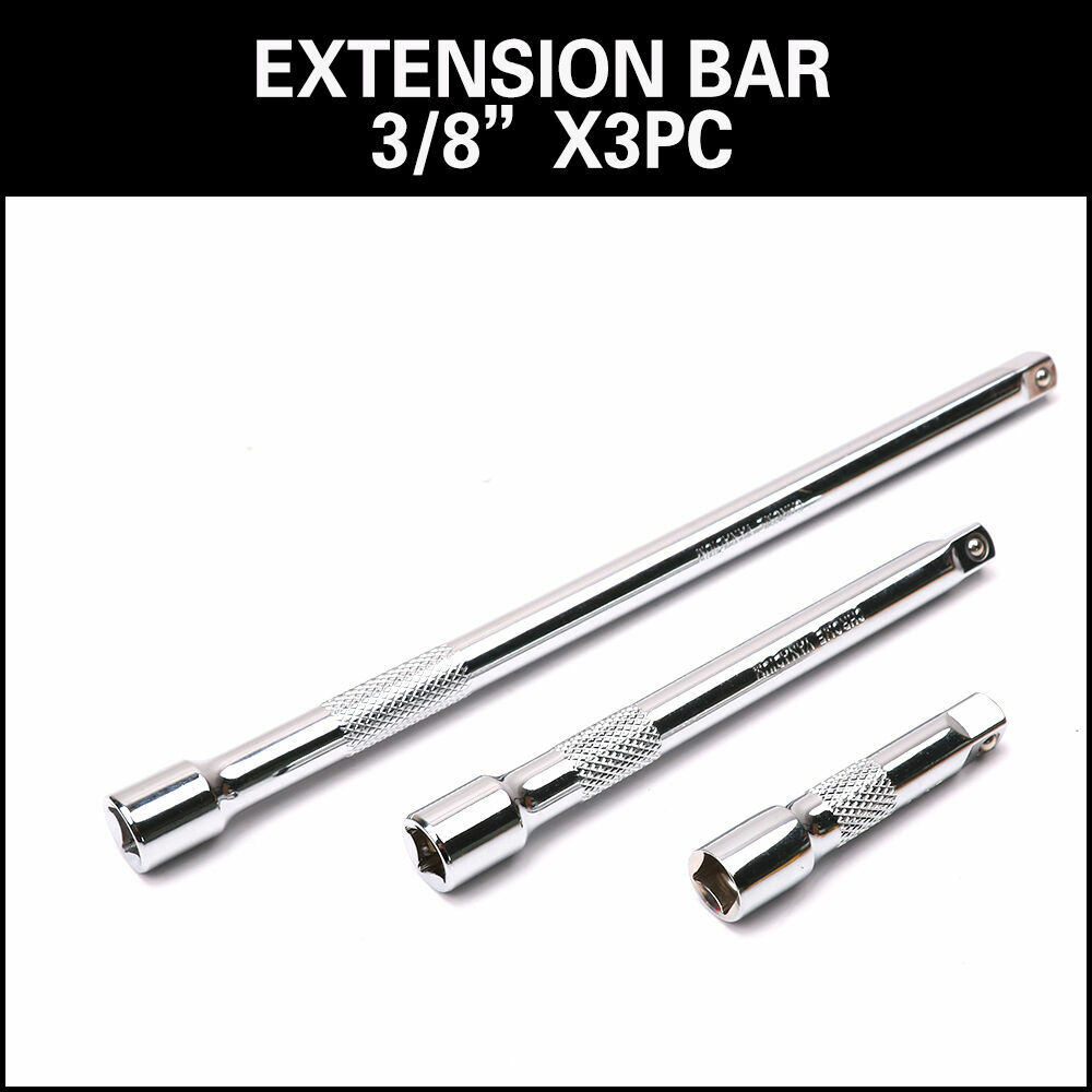 9pc 1/4 3/8 1/2 Drive Extensions Extend Bars Set Ratchet Sockets Wrenches