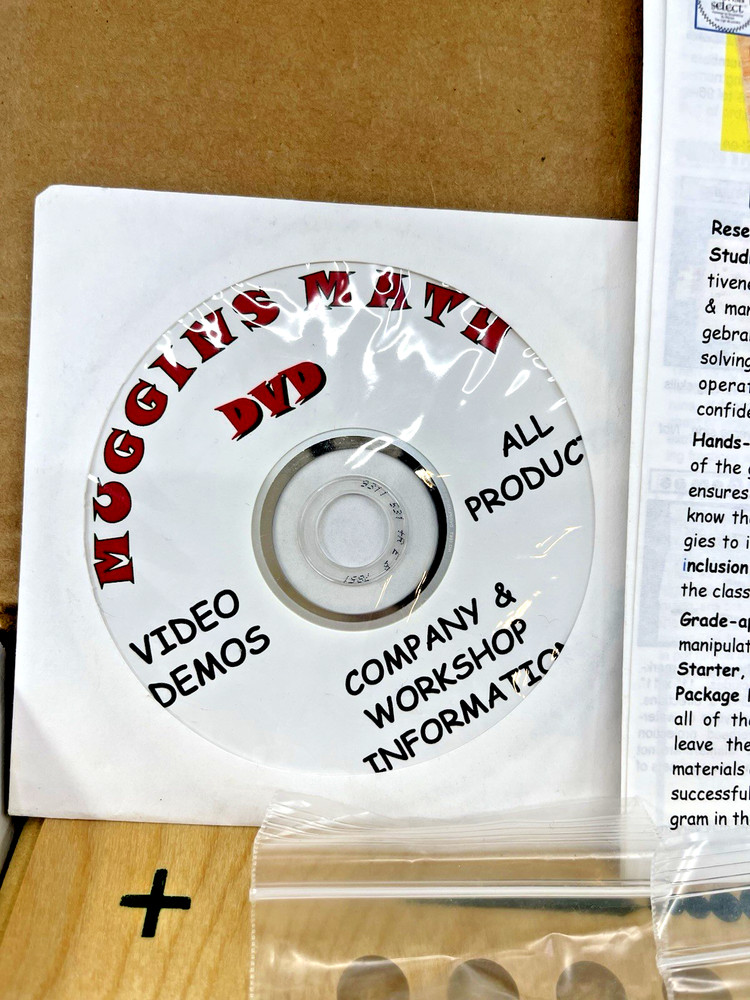 VTG Muggins Oops Algebra Analytical Math Learning Math Games Complete With CD