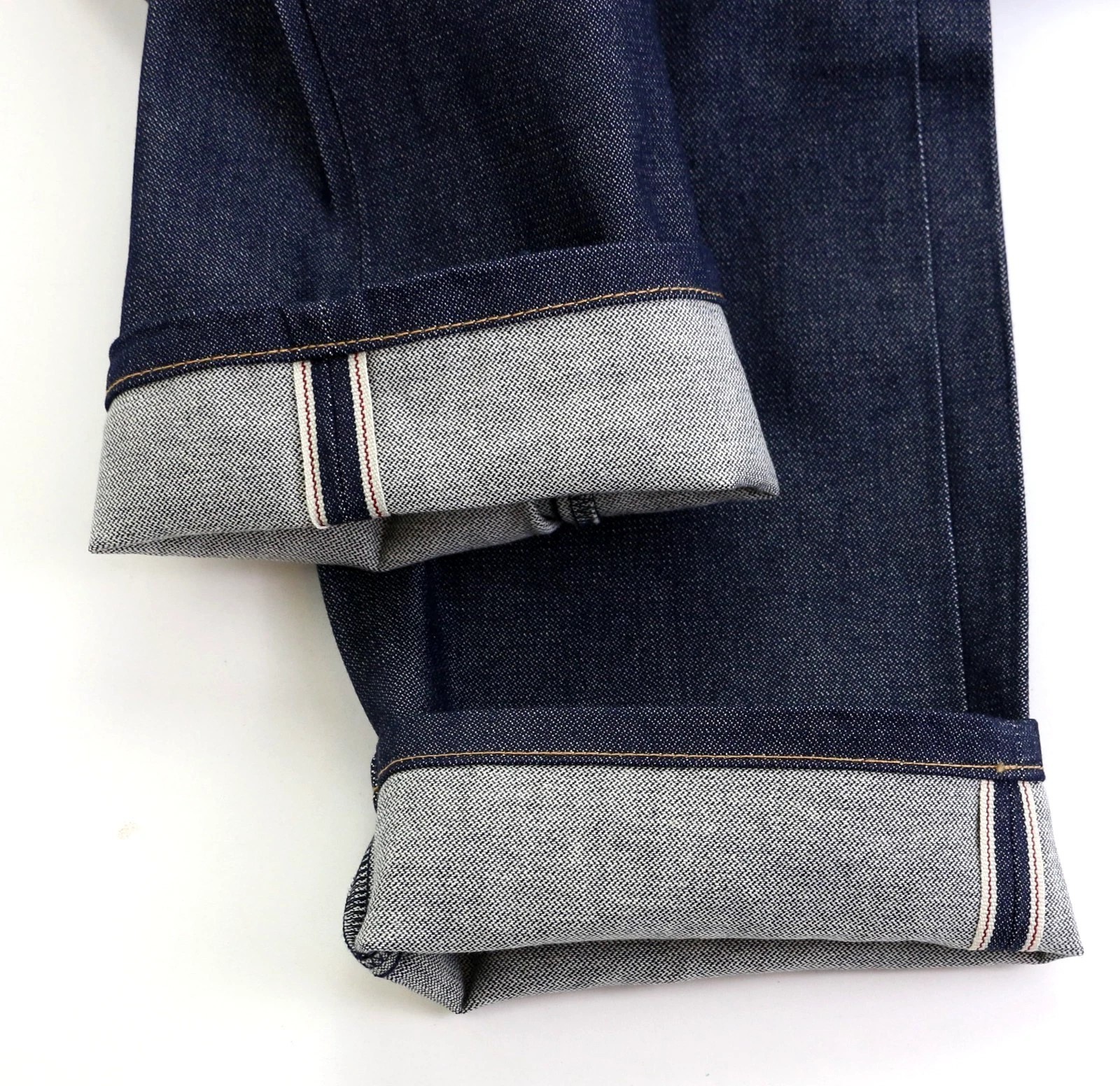 Wrangler 13MWZ Men's Jeans 100% Cotton Selvedge Denim Broken Twill Dark Indigo