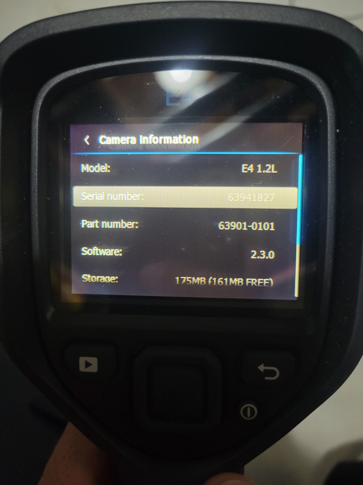 FLIR E4 1.2L Thermal Imaging Camera Model# Flir-E63900