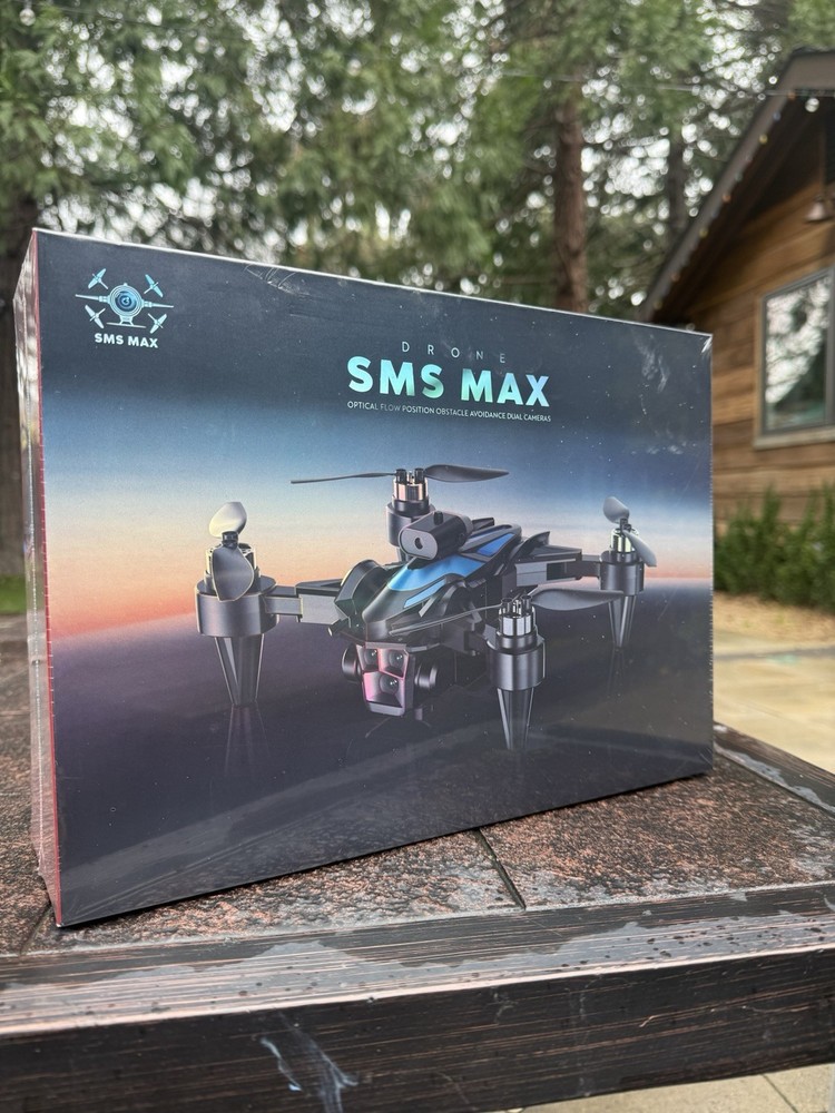 SMS MAX Drone Quadcopter Black Camera Lens 3 Obstacle Avoidance Optical Flow