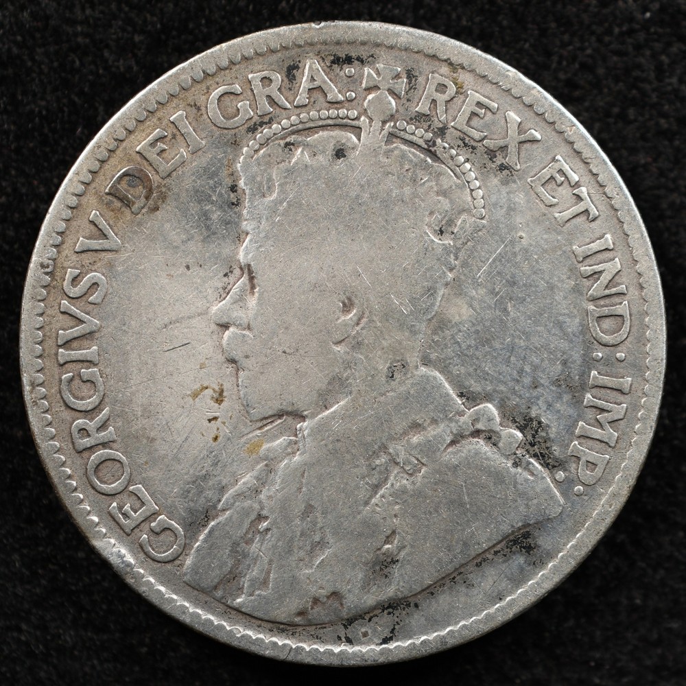 Canada 25 Cents 1918, Coin, Silver, Inv#E278