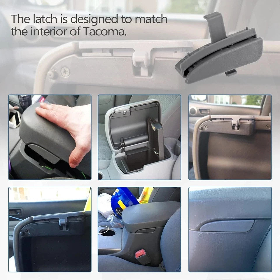 Front Center Console Lid Latch Compatible with 2005-2012 Interior Armrest Con