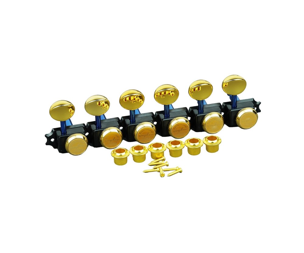 Guyker 6 Inline Vintage Guitar Lock String Tuners – Locking Tuning Key Peg