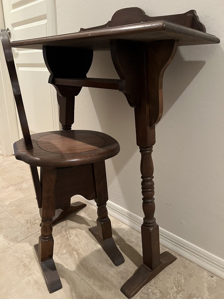 Antique Matching Desk & Chair