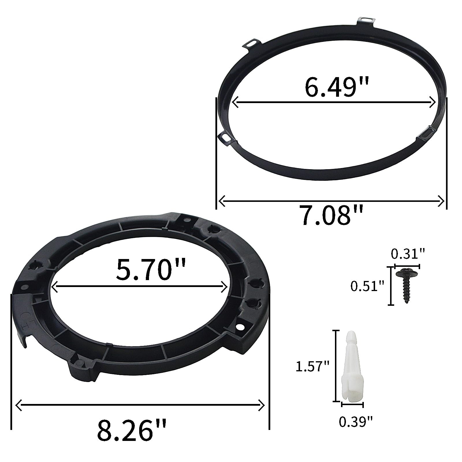 7 Inch Headlight Mounting Bracket & Retaining Kit for Jeep Wrangler JK 2007–2017