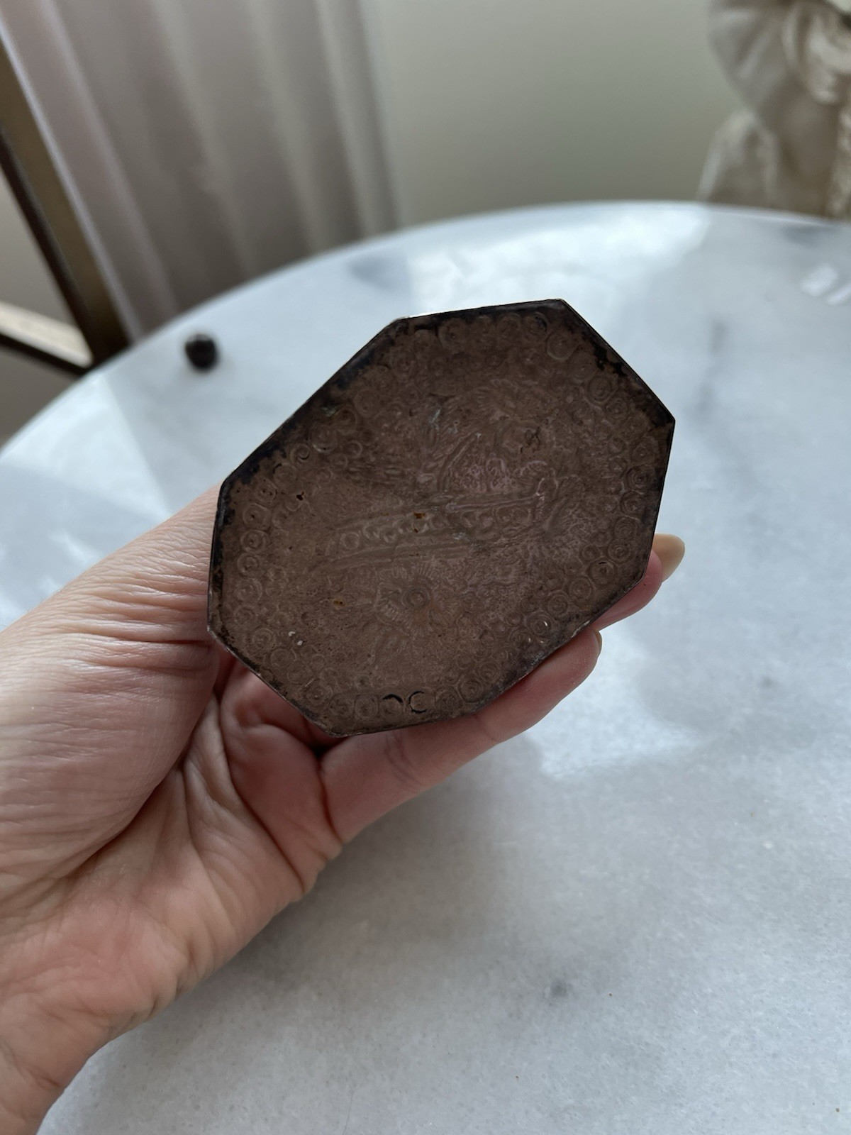 Antique Vintage 1950s India Enamel on Silver Elephant Figure