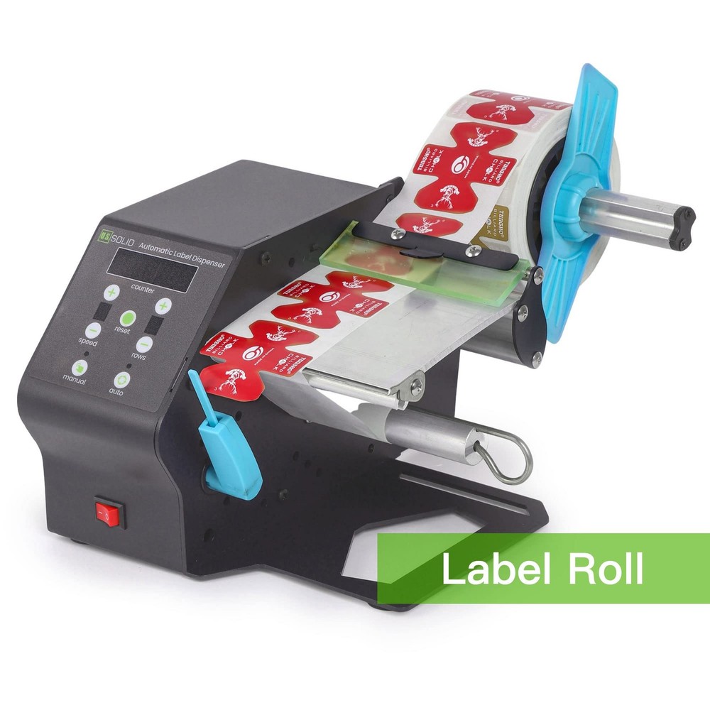 U.S. Solid Automatic Label Dispenser 4.7 in Width Fanfold Labels Counter