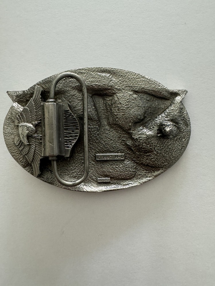 Harley Davidson Belt Buckle Double Oval Screaming Eagle