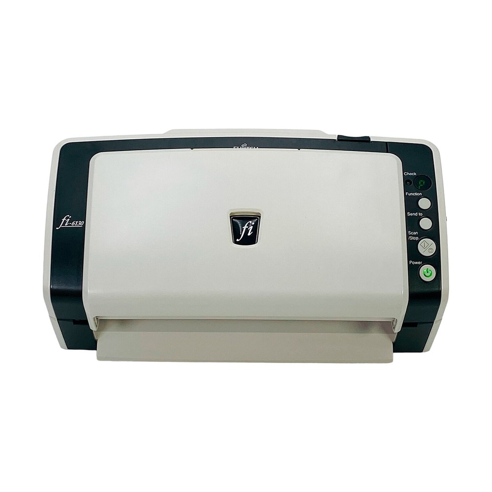 Fujitsu Fi-6130 ADF Document Plastic/Embossed Card Scanner w/Accessories