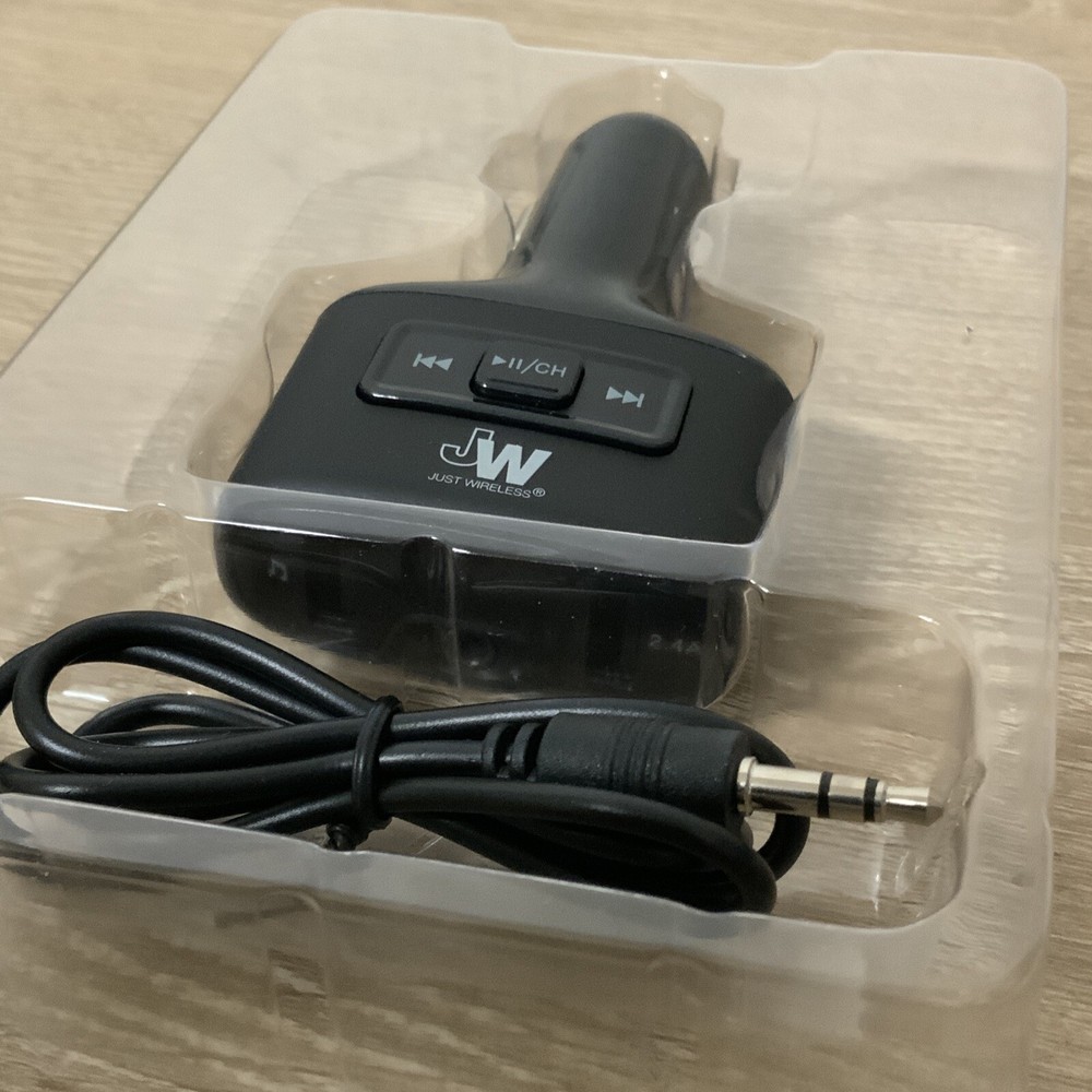 📀 Just Wireless FM Transmittr , USB Car Charger (AS SHOWN)