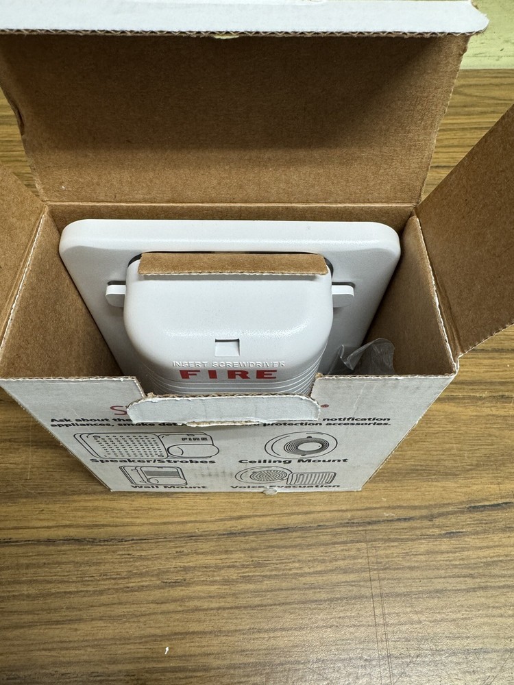 *New* System Sensor S1224MCW Multi Candela Wall Fire Alarm Strobe White
