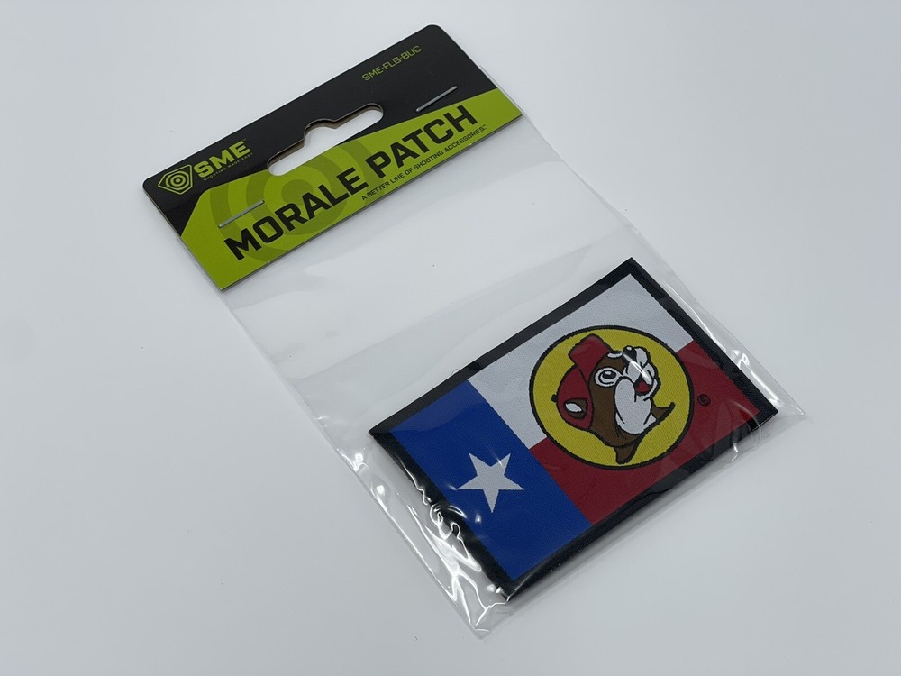 SME Buc-ee’s Bucees Morale Patch Hook And Loop Texas Flag SME-FLG-BUC