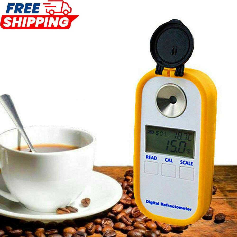 Digital Brix Refractometer Coffee Sugar Juice Honey Beer TDS Brix Concentration