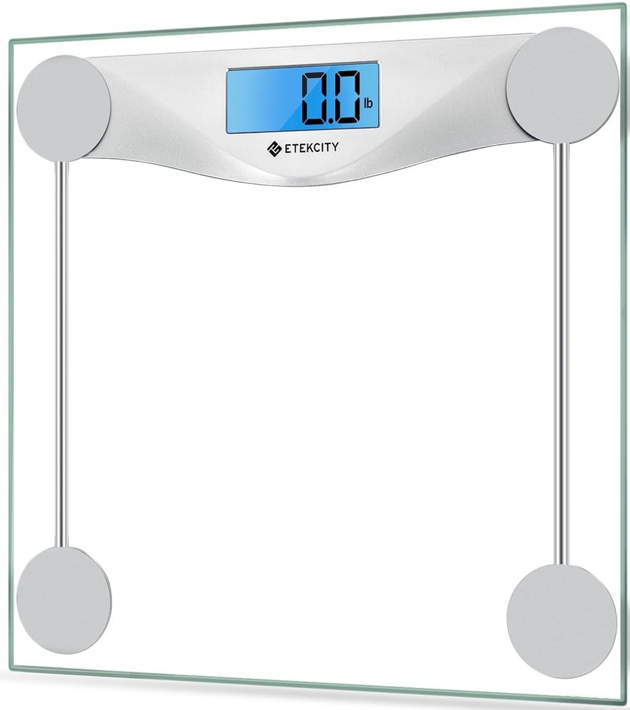 Elegantly Designed Digital Bathroom Scale – 400 lb Capacity with LCD Display