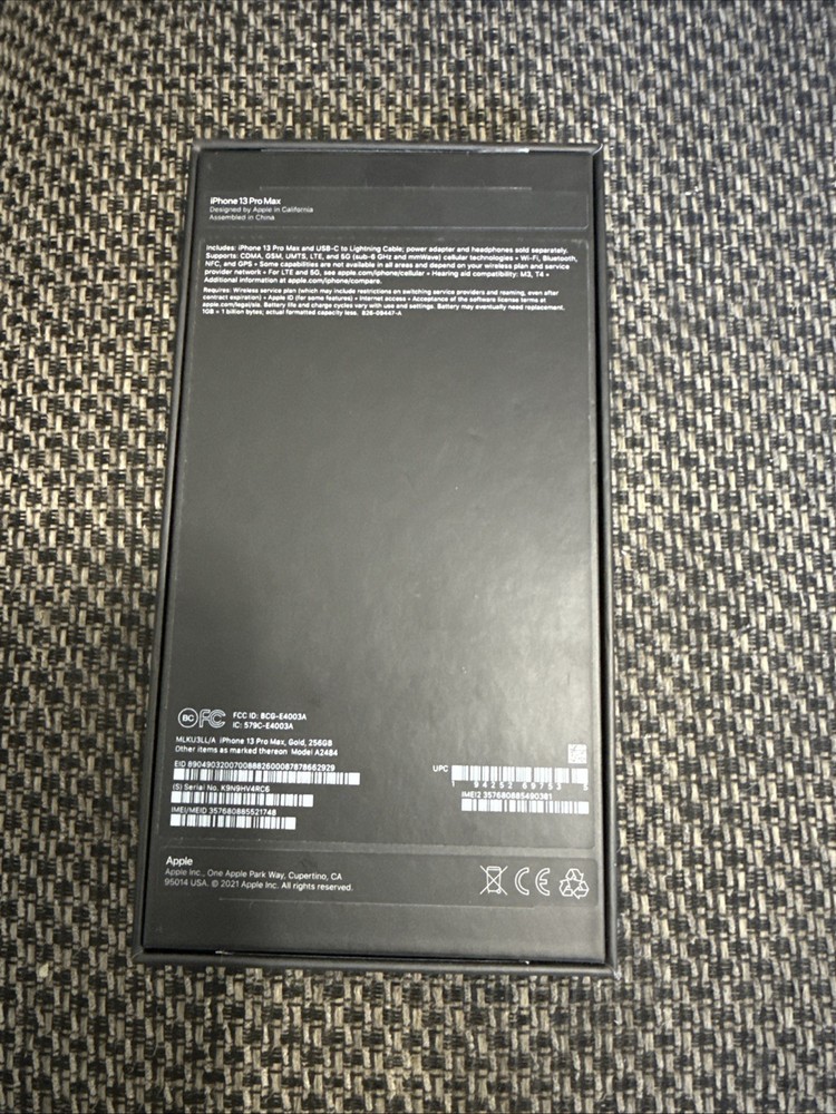 iphone 13 pro max empty box only