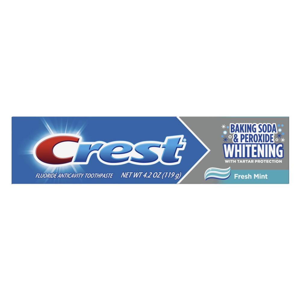 Crest Baking Soda & Peroxide Whitening Toothpaste, 4.2 oz, 24/Case