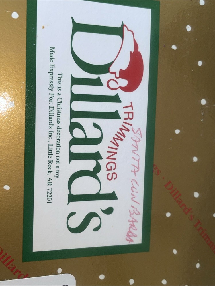 2 “moon” Shaped Santa’s Dillards Trimmings