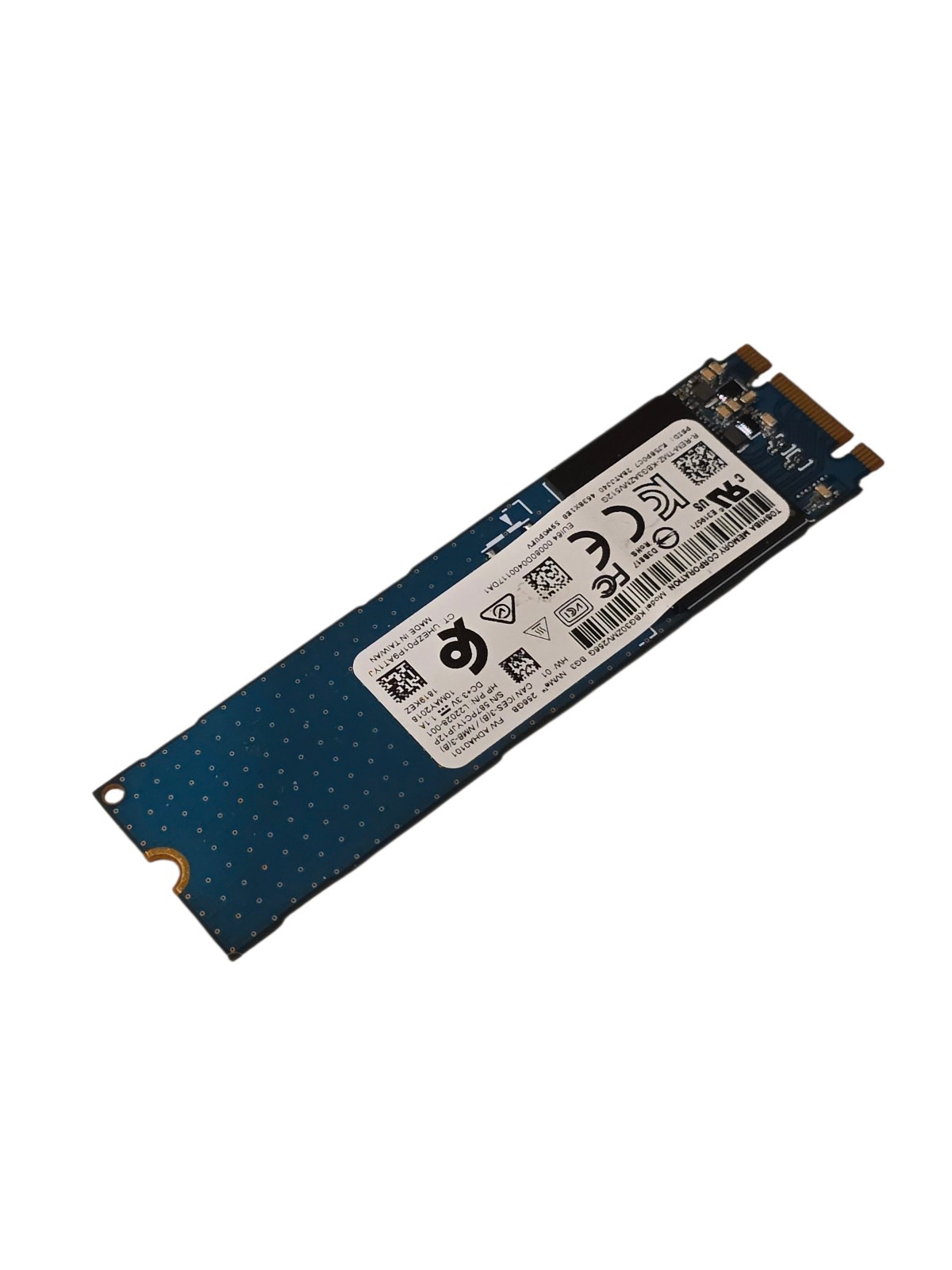 Toshiba BG3 256GB NVMe M.2 SSD PCIe KBG30ZMV256G HP L22028-001 587PC1YJP12P