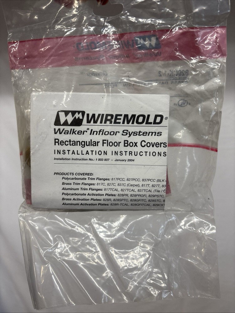 LEGRAND WIREMOLD 829CK-1/2 BRASS RECTANGULAR COVER PLATE FOR OMNIBOX