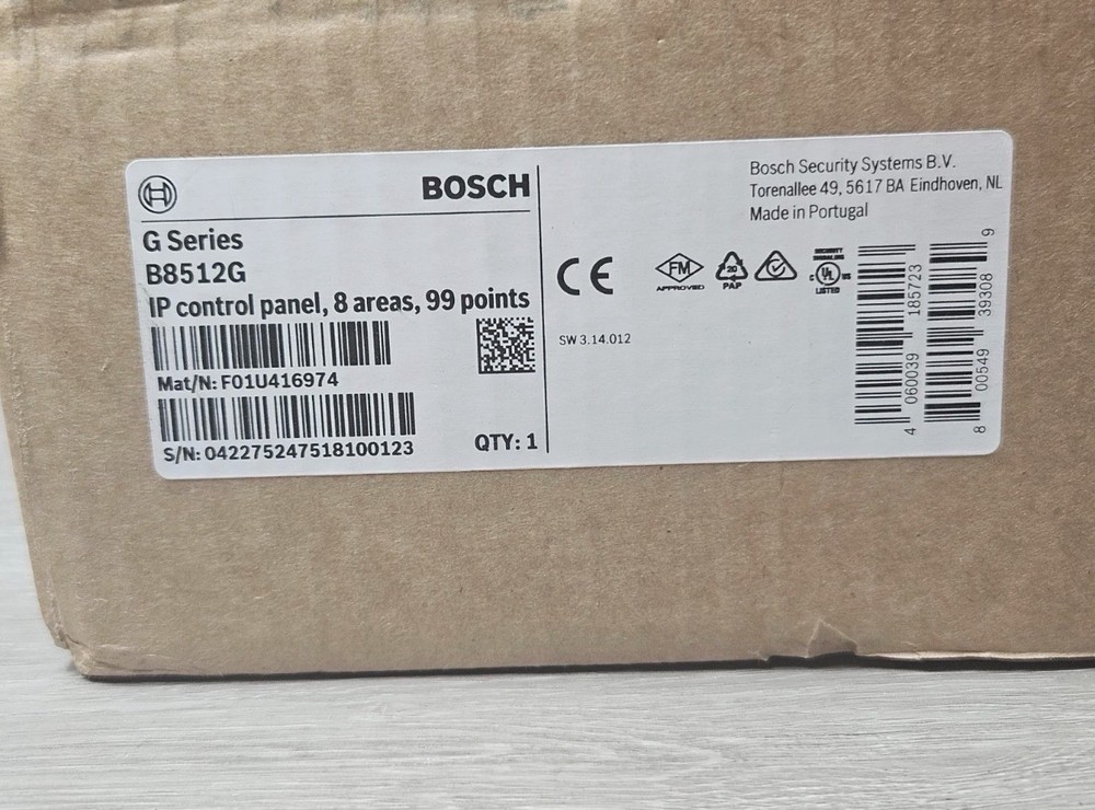 Bosch B8512G G Series IP Control Panel, 8 Areas, 99 Points
