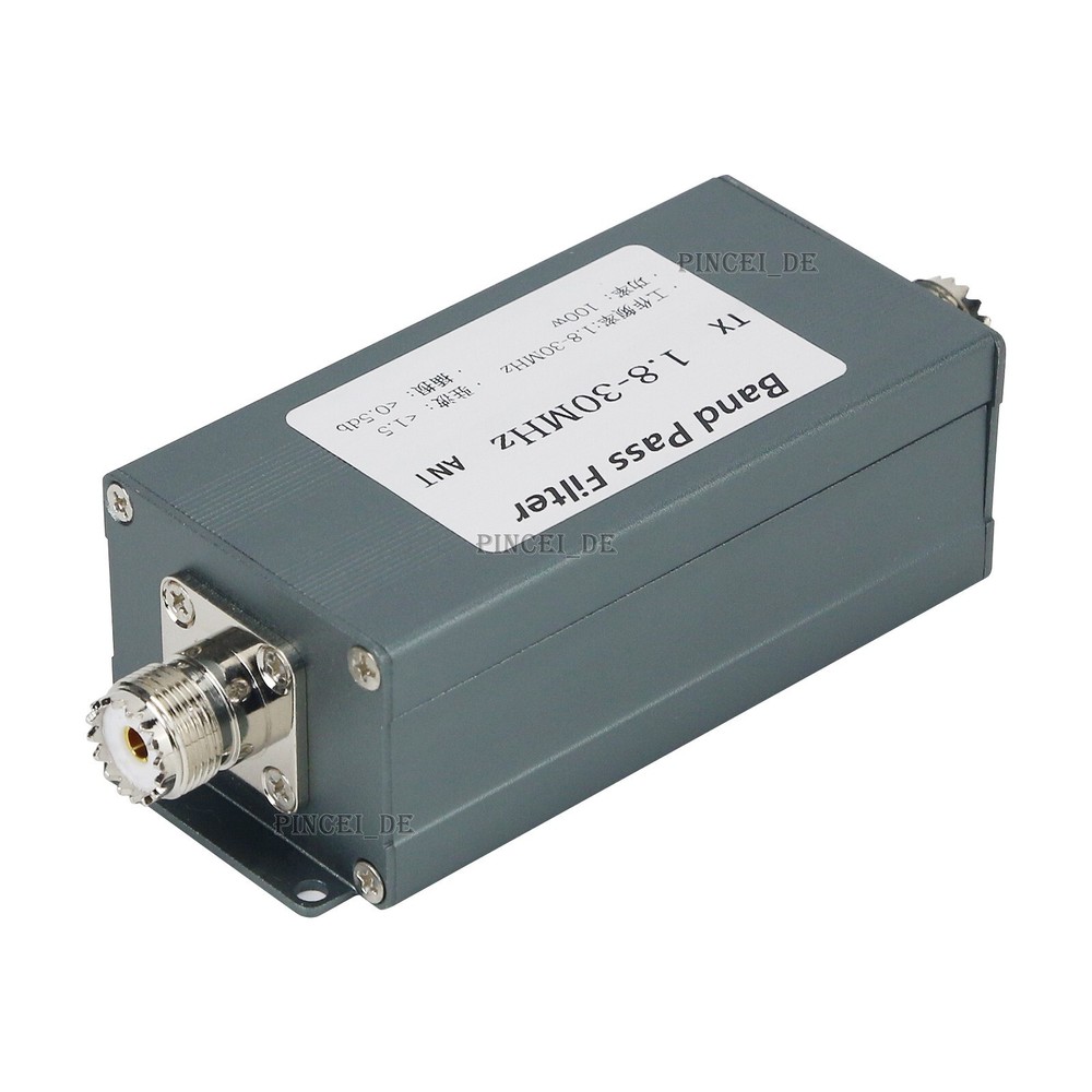 1.8-30MHz Band Pass Filter BPF Bandpass Filter for Selectivity Suppress Clutter