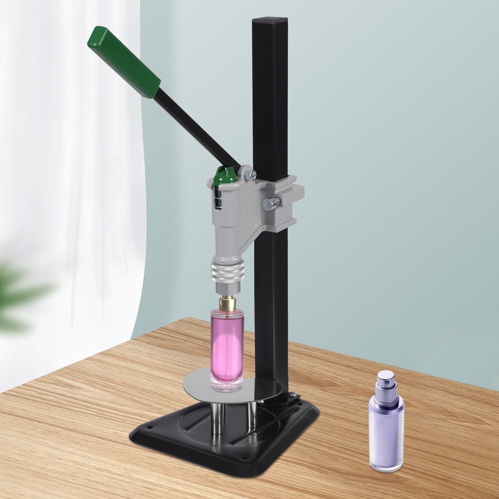 Manual Perfume Bottle Capper Machine, Perfume Sealing Tool DIY Adjustable Height