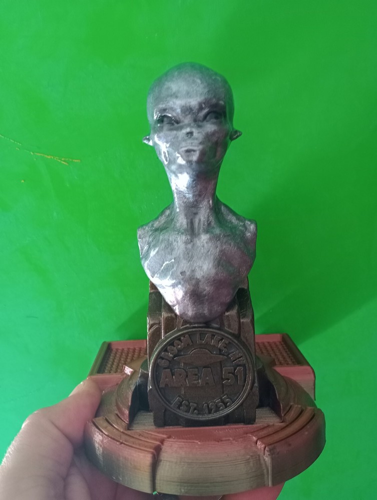 UFO Alien Bust Sculpture