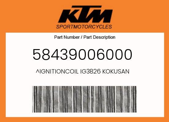 KTM Genuine Ignitioncoil Ig3826 Kokusan - 58439006000