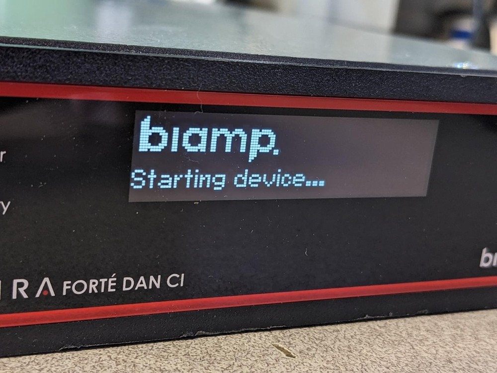 BIAMP TESIRA FORTE DAN CI PROFESSIONAL AUDIO PROCESSOR - (POWER TESTED)