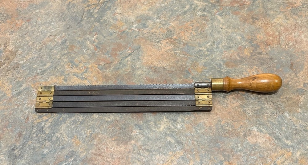 ANTIQUE & UNIQUE COPING / HACK SAW ?, NEVER SEEN ANOTHER, 16 3/4" LONG, UNMARKED