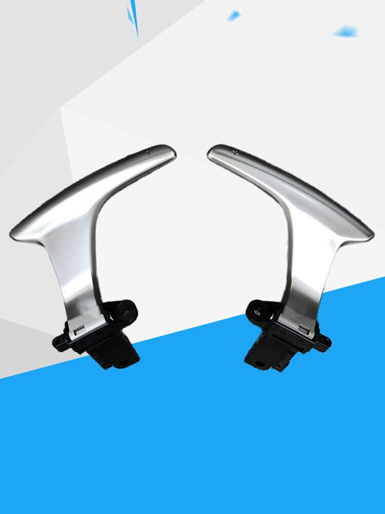 For Infiniti Q50 2014-2021 Matte Silver Steering Wheel Shift Paddle Shifter21Ywi