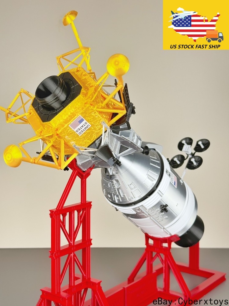 1/48 NASA Apollo Command Service Module CSM Lunar Module LM Model Finished Set
