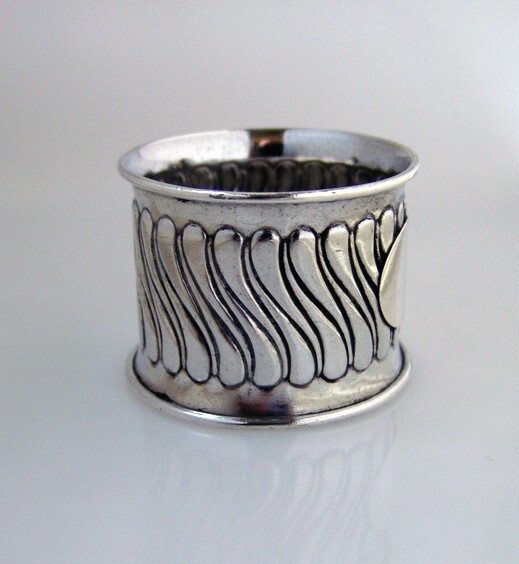 Fluted Napkin Ring Gorham Sterling Silver 1890