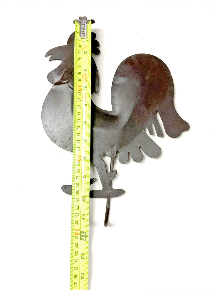 Rustic Looking Metal Rooster Wall Hook