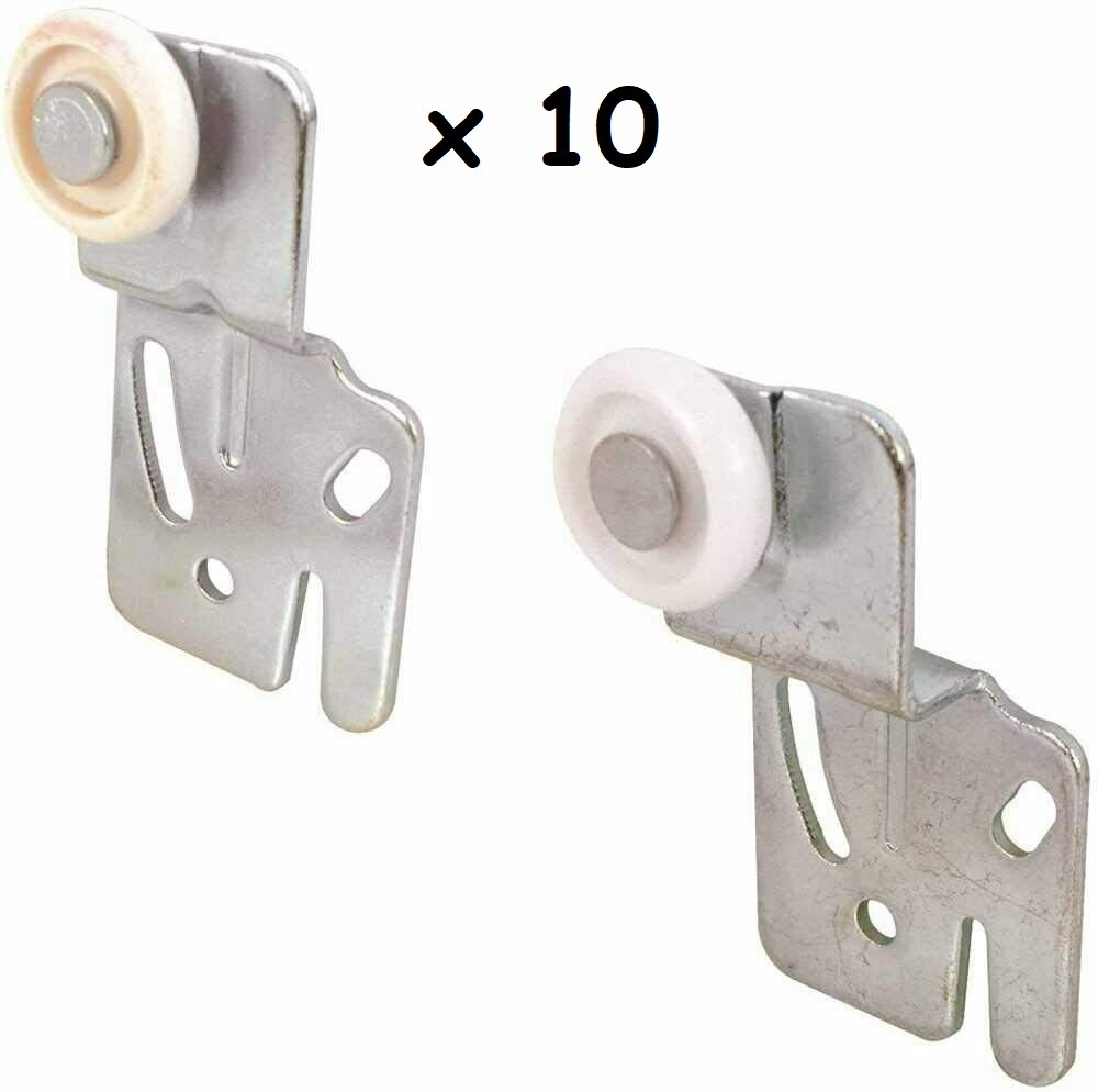 10 ~ Anvil Mark 801682-BNT Door Front Back Roller Plastic Convex Wheel Offset