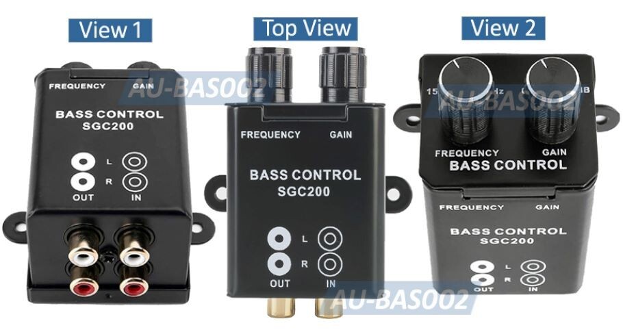 Easy Bass Level Controller Dial Inline RCA Level Remote for Amp Subwoofer
