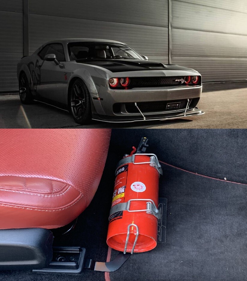 Fire Extinguisher Bracket Holder Mount for Dodge Challenger SRT Hellcat
