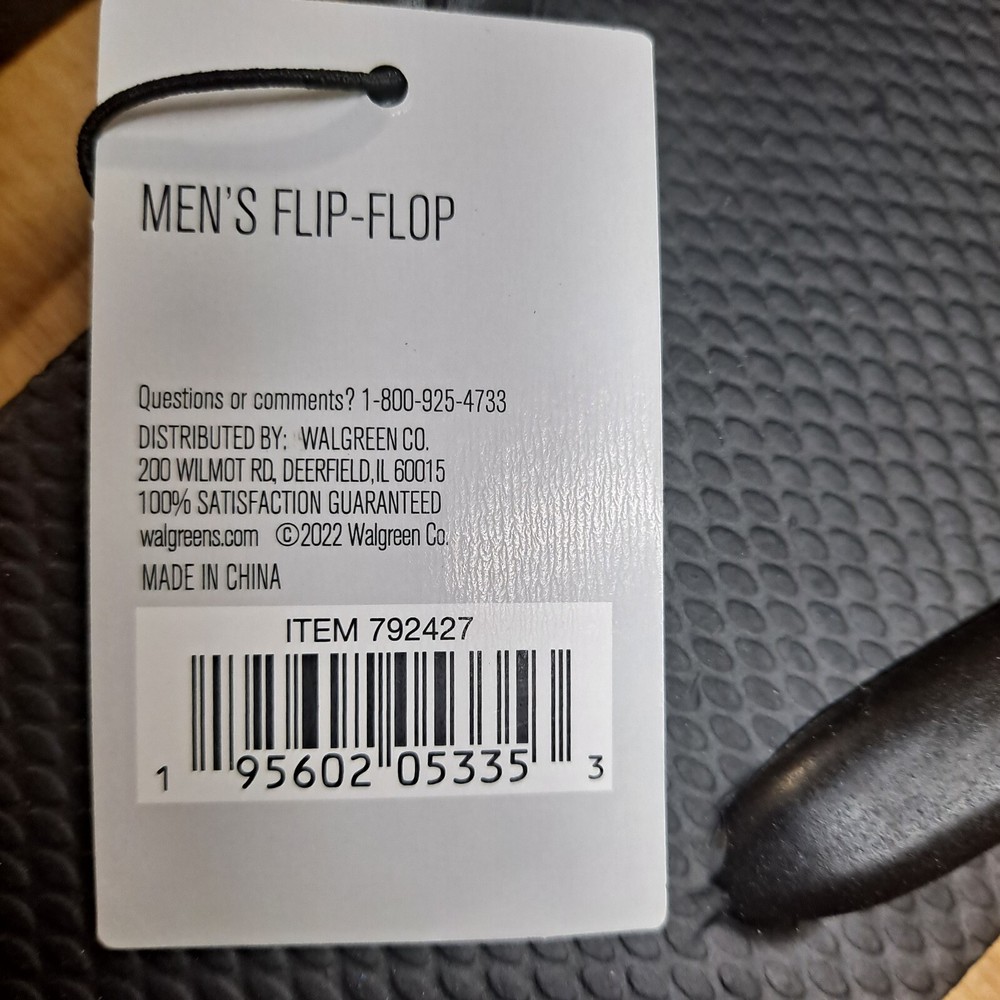 TWO pair West Loop Men's Flip Flops black Medium (9/10)