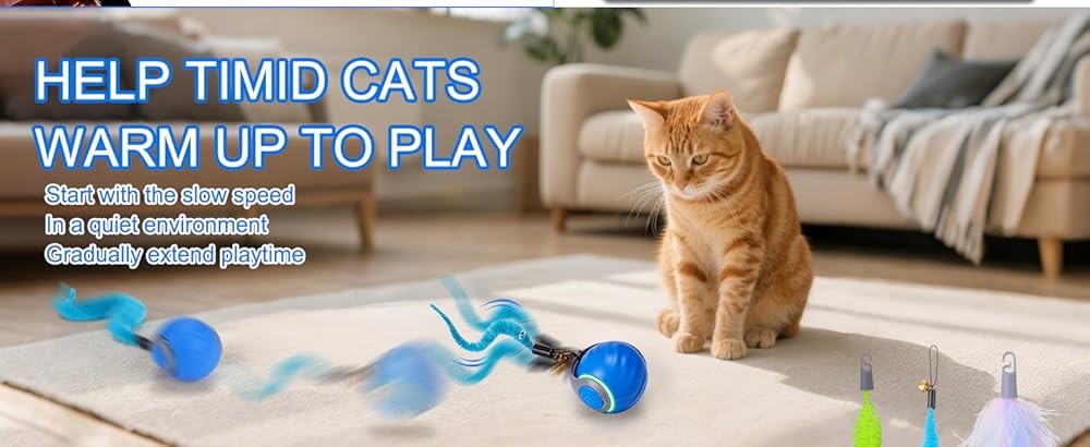 Interactive Cat Toy Ball - Automatic Interactive Cat Toys for
